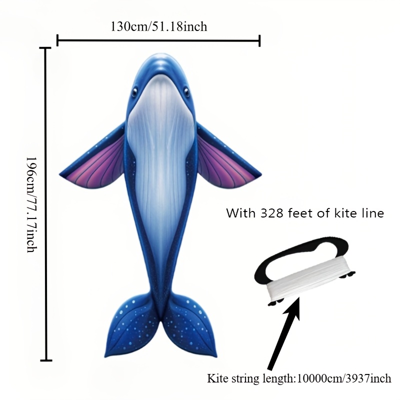TEMU 1pc Outdoor Kite, Kite, With 328ft Board, Beginners, Spring Outdoor Activities Essential