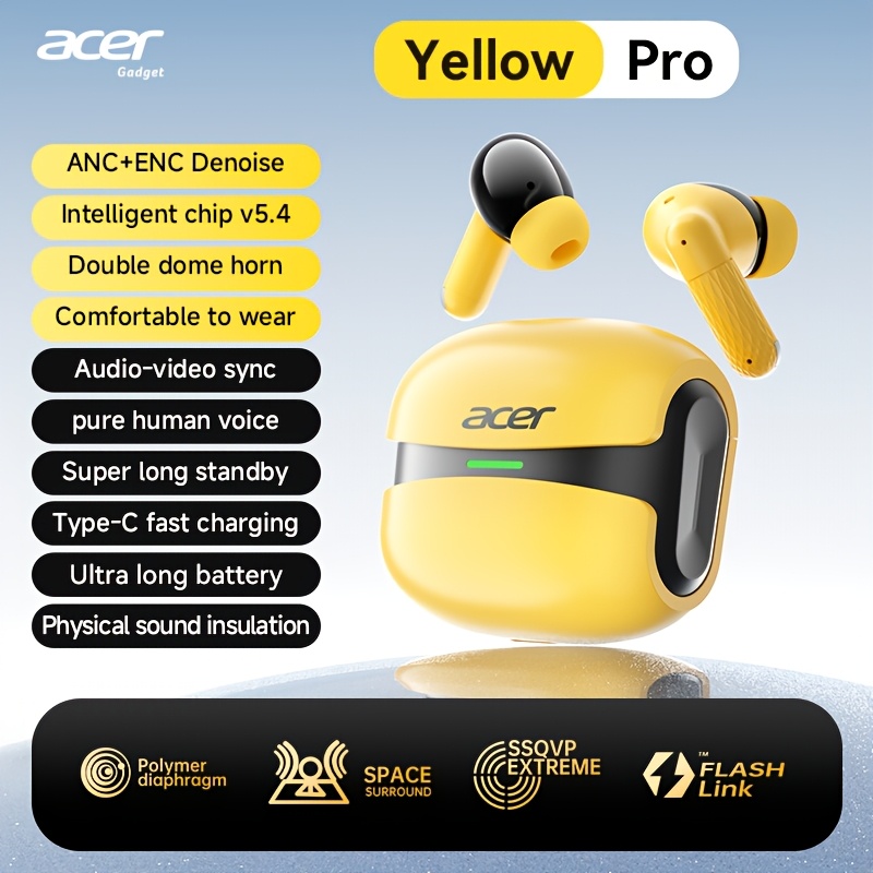 Image of Acer Ohr548 In-ear Wireless Headphones Anc Call Noise Reduction Heavy Ultra-long Low Latency For Gaming Suitable For Sports Running, Cycling