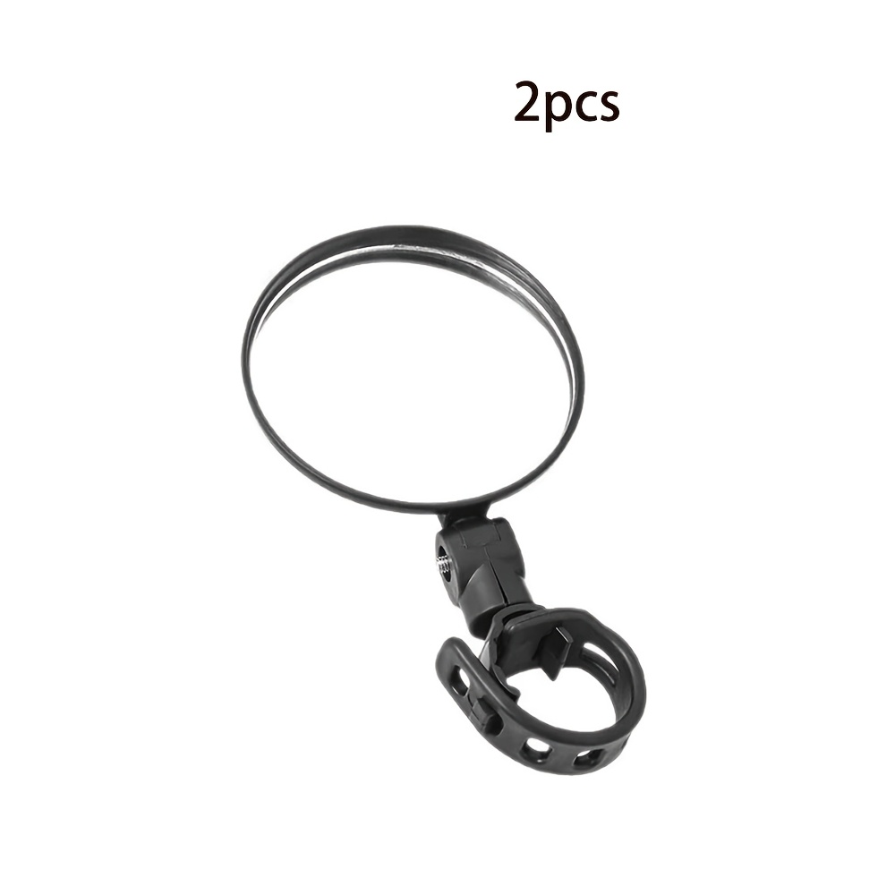 TEMU 2pcs Adjustable Bicycle Rearview Mirror Set, Wide-angle Convex Mirrors, Suitable For Road Bikes, Mountain Bikes, Scooters - Compatible With