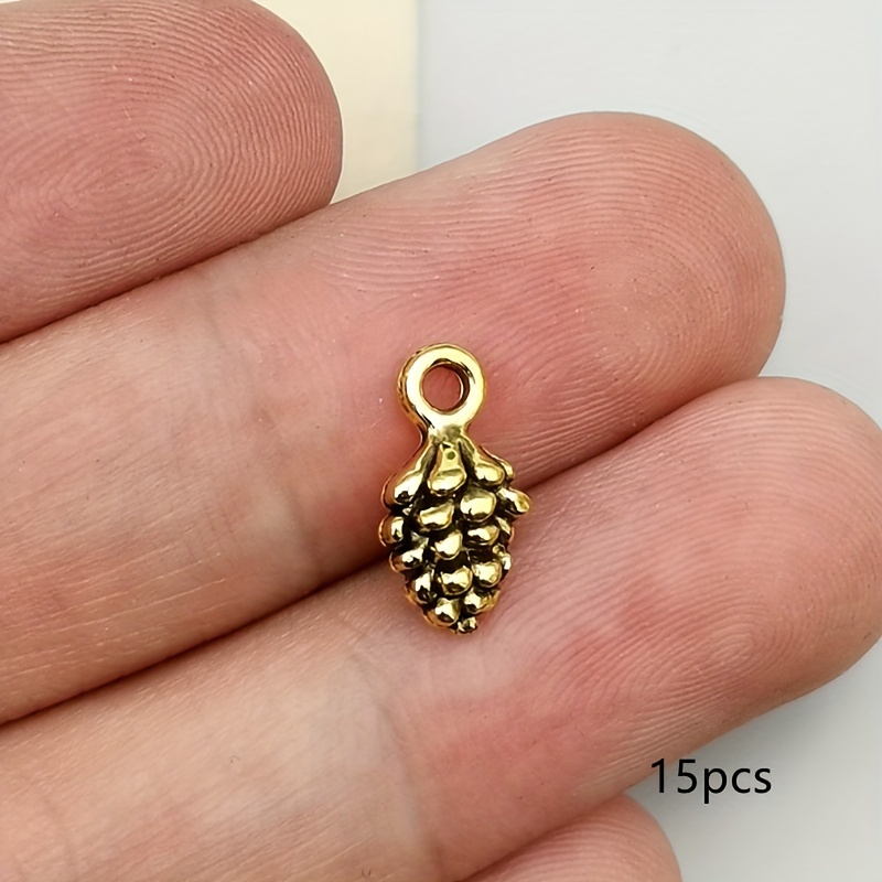TEMU Ciondolo a forma di piccolo da 7X12 mm, orecchini, braccialetto, collana, ciondoli per borsa, portachiavi, ciondoli, gioielli a , accessori per