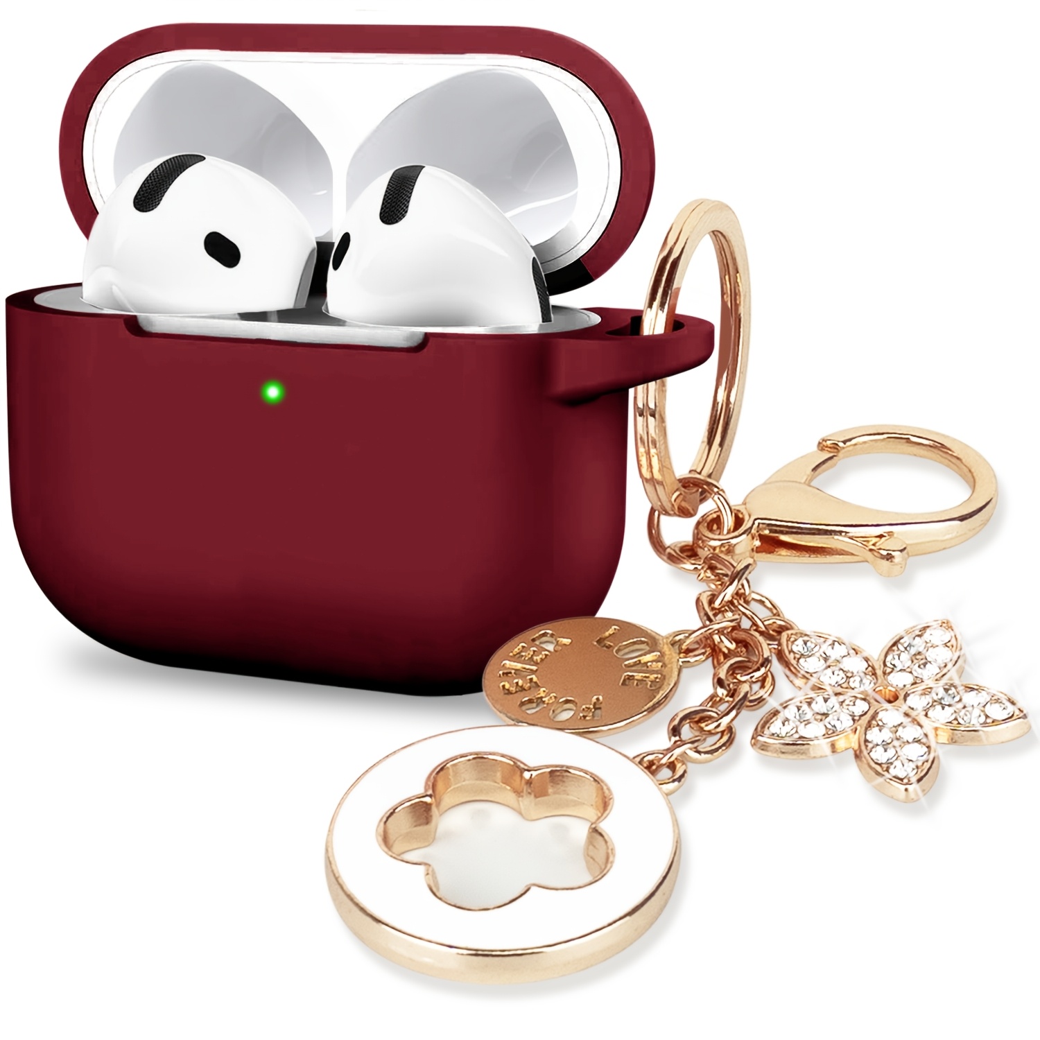 TEMU Étui pour Apple Airpods 5 2026, étuis pour Airpods 4 2024, couverture en silicone anti-chute pour femmes, accessoires pour écouteurs 5/4, étuis