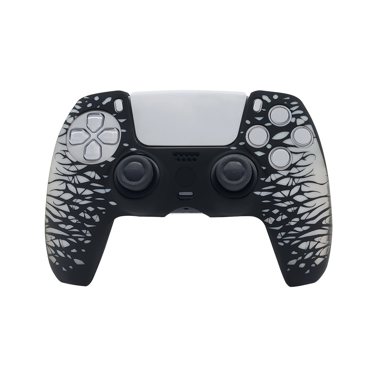 TEMU Funda Antideslizante y Anticorrosión para Mando de PS5, Diseño con Grabado a Láser, Textura Antideslizante, Mejora de Juego, Regalo Romántico de