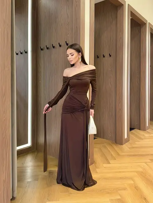 womens brown dress sold on Temu Australia womens brown dress sold on Temu Australia