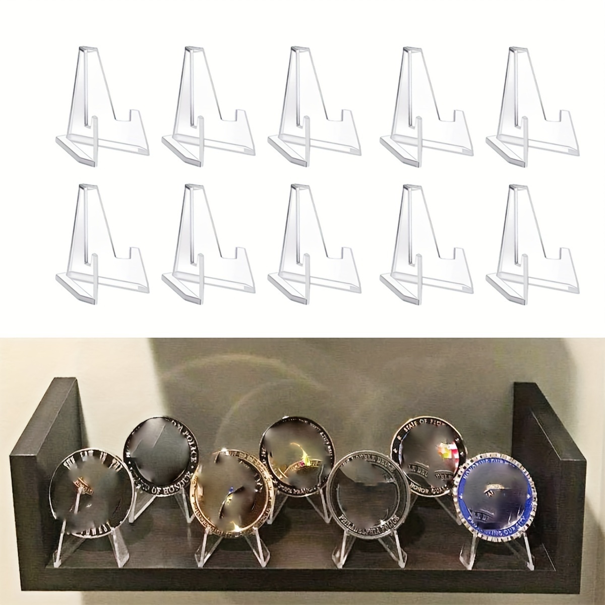 Challenge Coin Display Stand Coin Holder Acrylic Stands - Temu