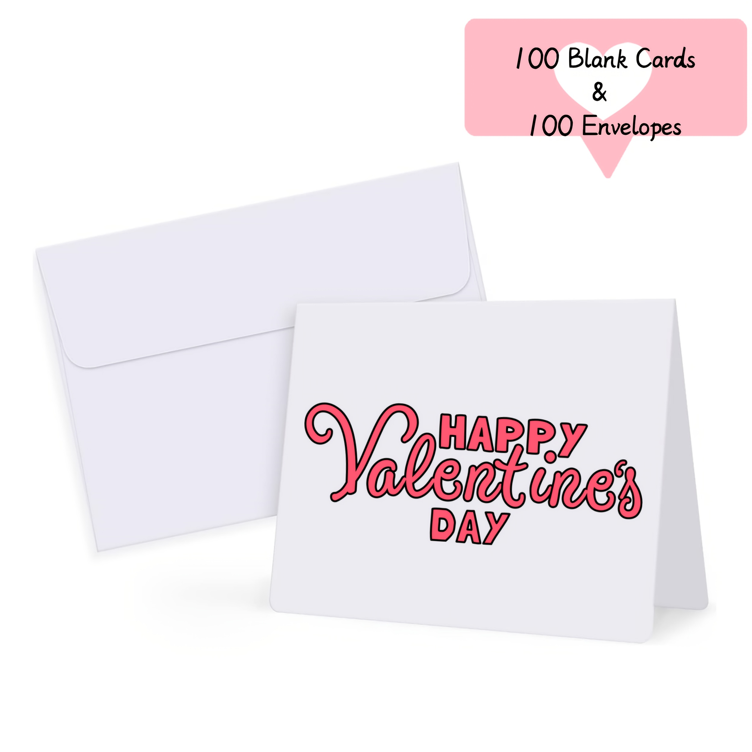 

200 White Envelopes Set[ Blank Cards& Envelopes], A7 Envelopes And Folded Cards, Suitable For Diy Greeting Cards, Thank-you Cards, Invitations, Weddings, Baby Showers, Birthdays, Valentine's Day