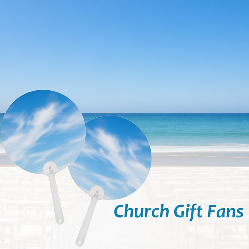 E-shop Personalisierter runder Kunststoff-Ventilator, Handventilator DIY-Anpassung, DIY Kunststoff-Bastelventilator, personalisierbar mit Bild,