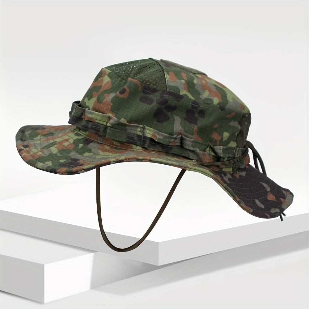 

Breathable Wide Brim Sun Hat For Men, Camouflage Pattern, Foldable And Soft Hat Ideal For Mountaineering, Hiking, Camping, Fishing, And Hunting