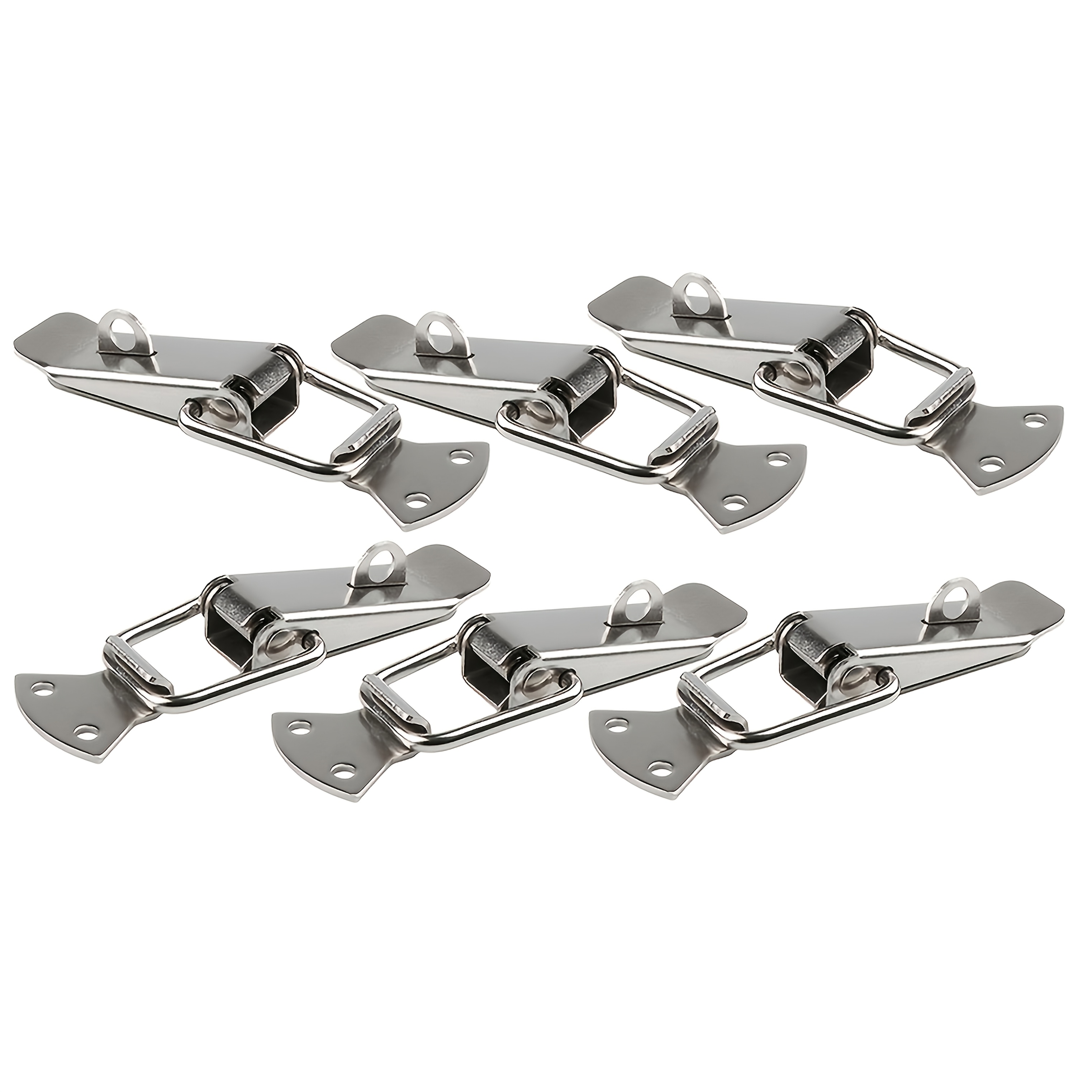 TEMU 12pcs (6pcs Locks, 6pcs Hooks) Toggle Latches - Spring-loaded Clamp Clips For Boxes, Cases, And Crates - Durable Spring Lock Mechanism With