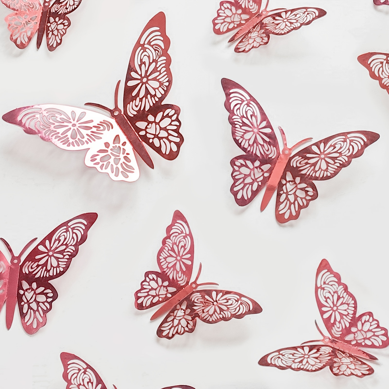 TEMU 48pcs 3d Decorative Paper | Reusable Easy-to-apply Stickers With Matte Crystal Embellishments, Ideal For Birthdays, Weddings, Outdoor Parties,