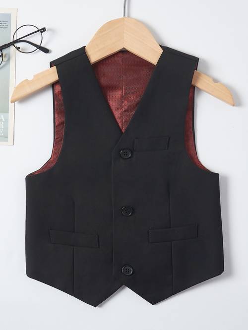 chaleco para niños estilo preppy, chaleco de traje para niños, ropa para , banquetes y al colegio