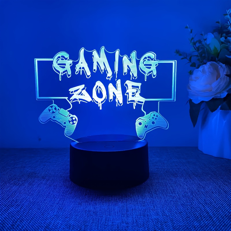 TEMU Pattern Led Color Changing Acrylic Transparent Night Light, Usb Plug-in Night Light, Ambient Decorative Night Light, Bedside Sleeping Night