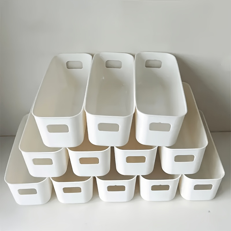 

12pcs Stackable Plastic Bins Handles - Organizer Set For , & - For , , & - - Practical , , Bins & For Organization