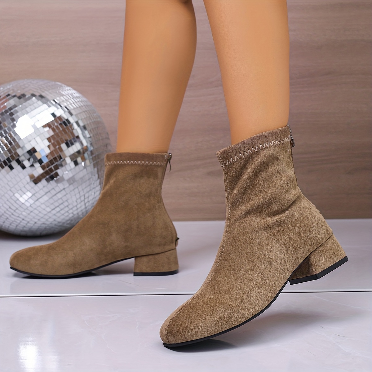 TEMU Women's Fashionable Ankle Boots For Autumn And Winter, Women Shoes