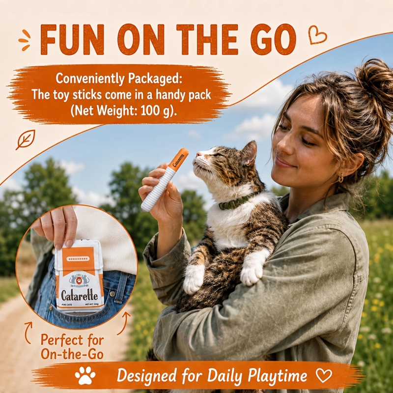 Premium Natural Pet Herb Cat Teething Sticks