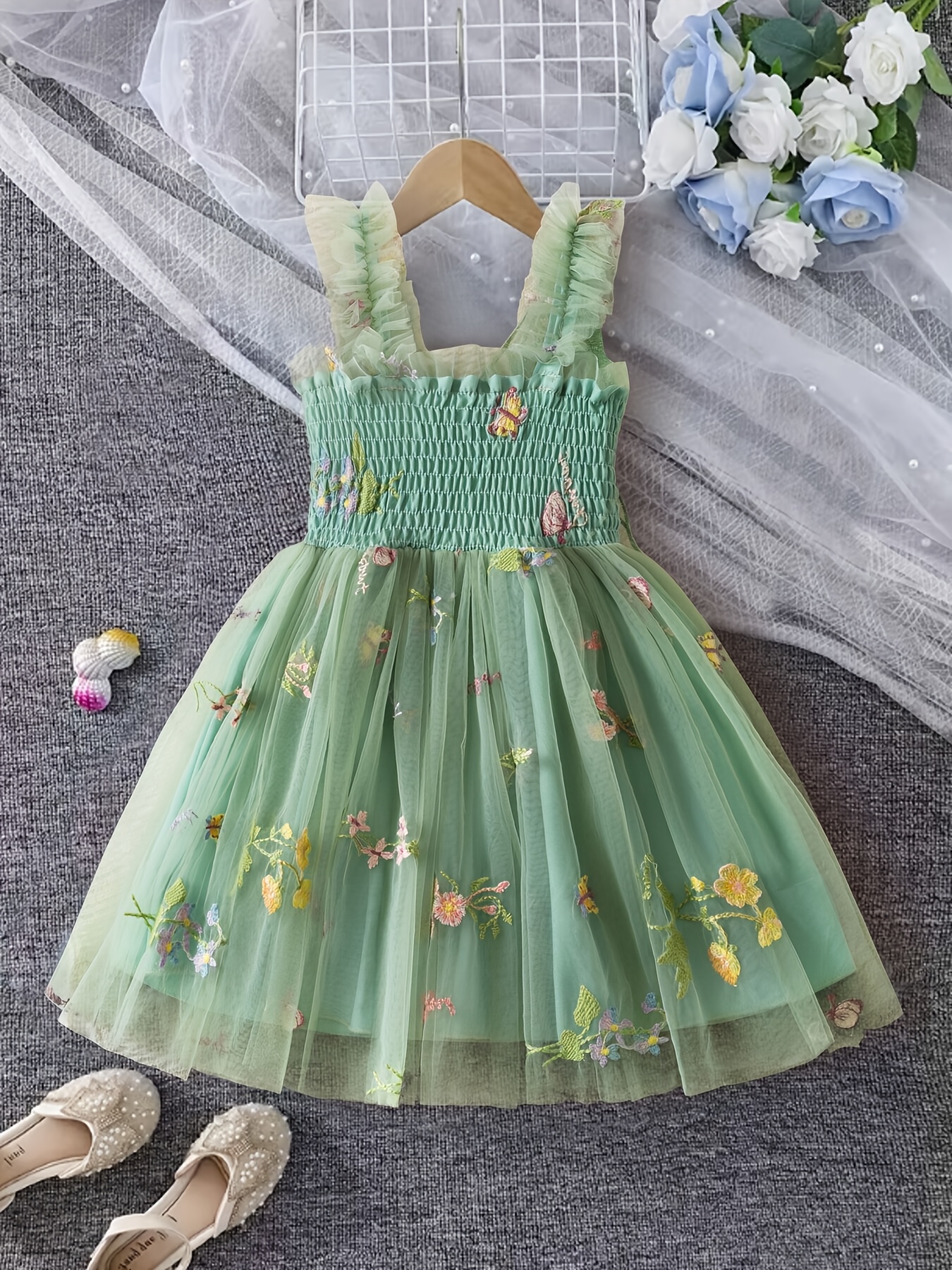 3 birthday dress Summer Youth Girls' Wear Three Dimensional Flower Lovely Children's  Princess Clothing for Girl Party Birthday Dress - Children Wear and  Children Clothes price