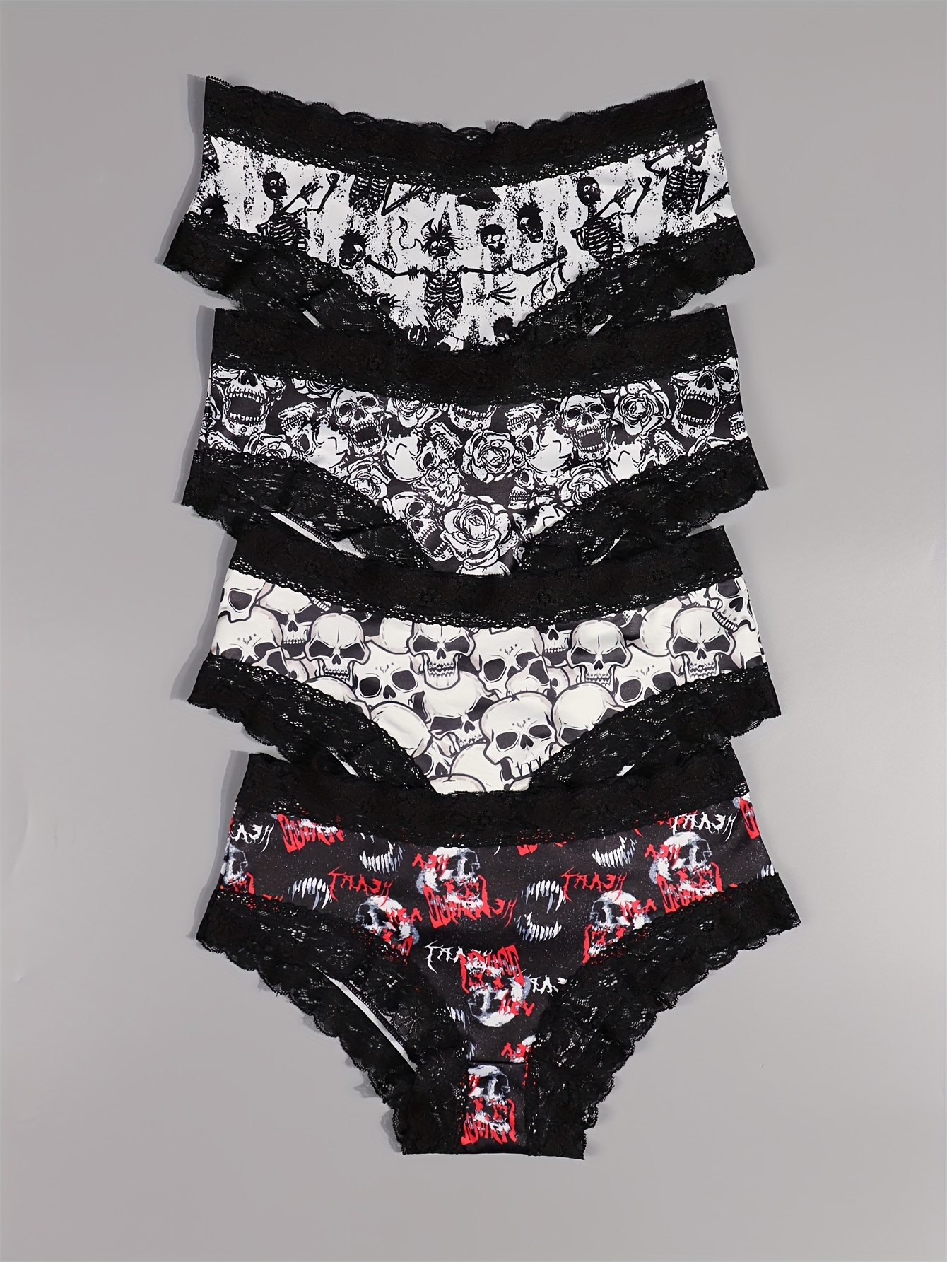 Be Mine Creepy Valentine Underwear, Gothic Dainty & Dangerous Panties,  Perfect Halloween Lingerie, Multiple Sizes Available From Small-2xl -   Sweden