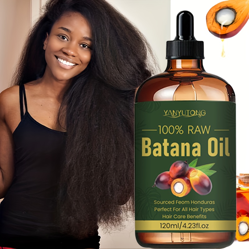 120ml Batana Hair Oil | Cold-pressed Biotin And Vitamin E | Split End | Dry Damaged Hair - Soft Shiny All Hair Types Dry