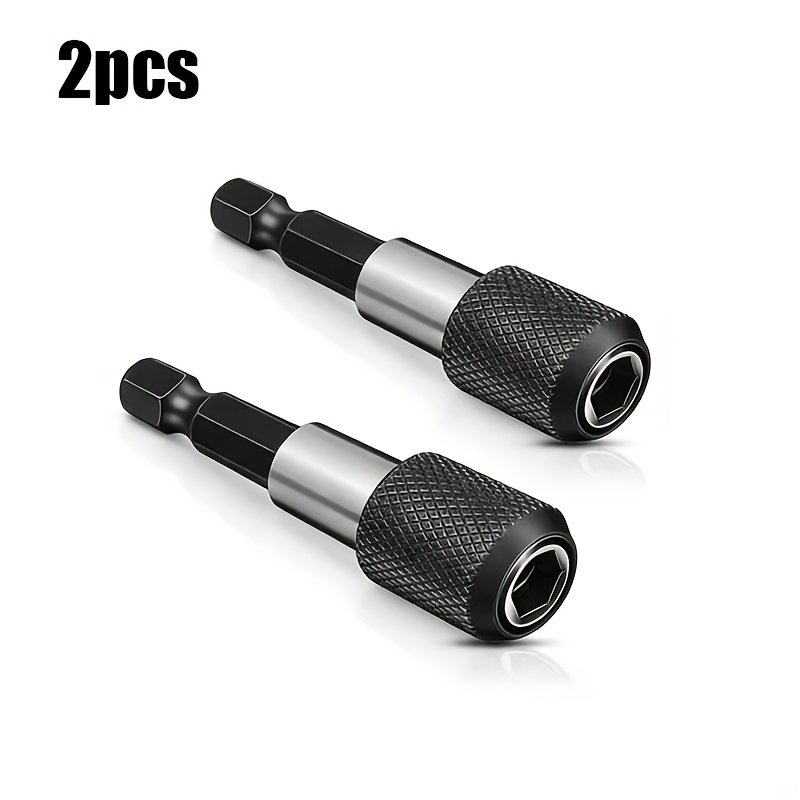 TEMU Professional-grade Magnetic Bit Holder -release Hex Shank , Suitable For 1/4-inch Drill Bits, Compatible With Electric Drills, Screwdrivers,