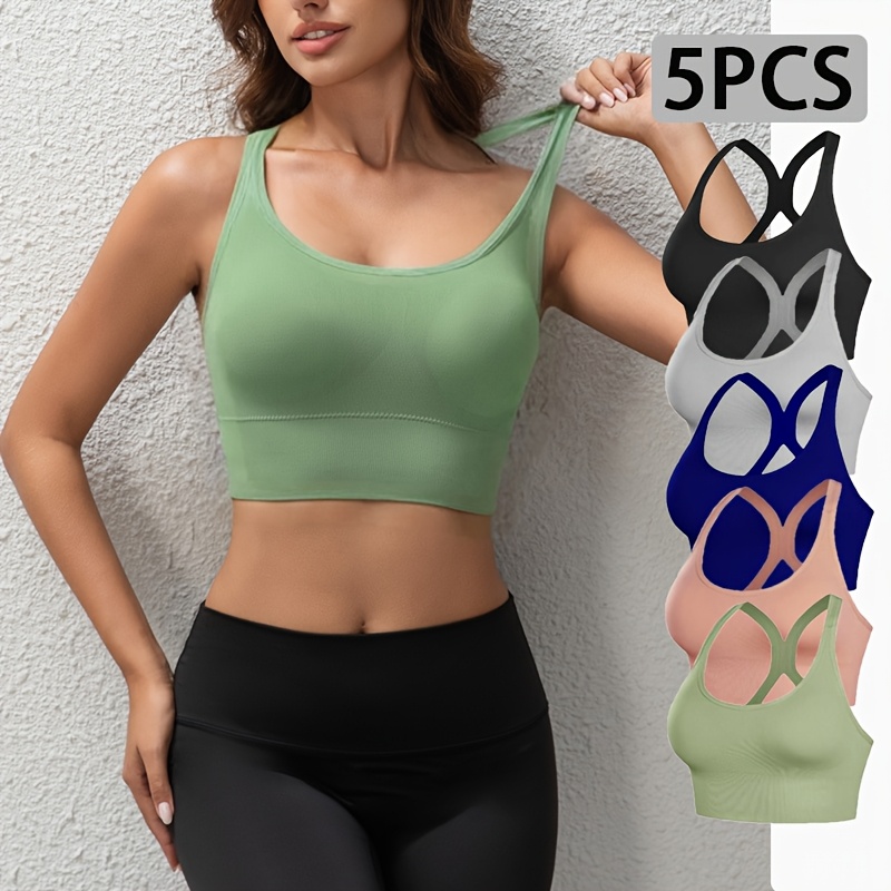 5 piece set of compression sports bra sold by 100 Spartans