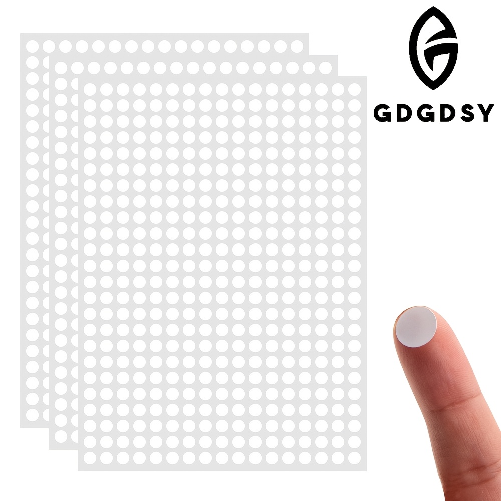 Image of 1224pcs Of White Dot Stickers, Self-adhesive Round Code Labels. Blank Dots, Suitable For Organization, Office, And Home Use. Used For Paper Labels, Self-adhesive Labels