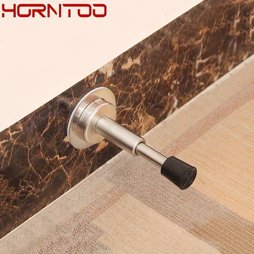 3pcs screws stainless steel non punch hydraulic buffer damper wall protector wall mounted rubber door stop door hardware