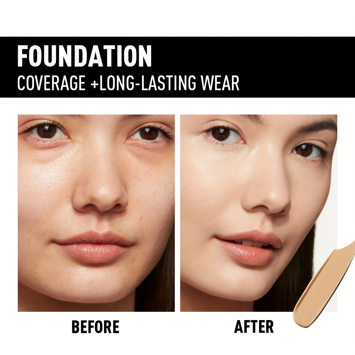 High Coverage Matte Liquid Concealer - PECOLOVERS, Waterproof, Oil Control, Moisturizing, Long-Lasting Face Makeup in Multiple Shades