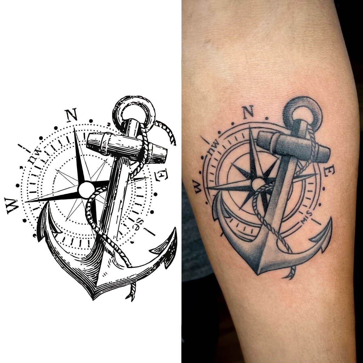 Hand drawn elegant ship sea anchor with rope, black sketch for t Stock  Vector by ©i_panki 80309744, image size:1200x1200