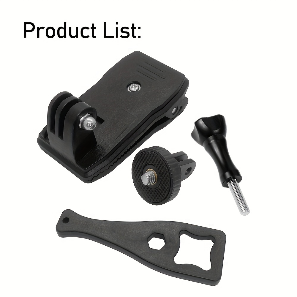 Clip Mount For Backpack Straps Compatible With For Hero Models 13 Through 4, For X Series, And / Action Cameras, Featuring -release Clamp For Action Cameras