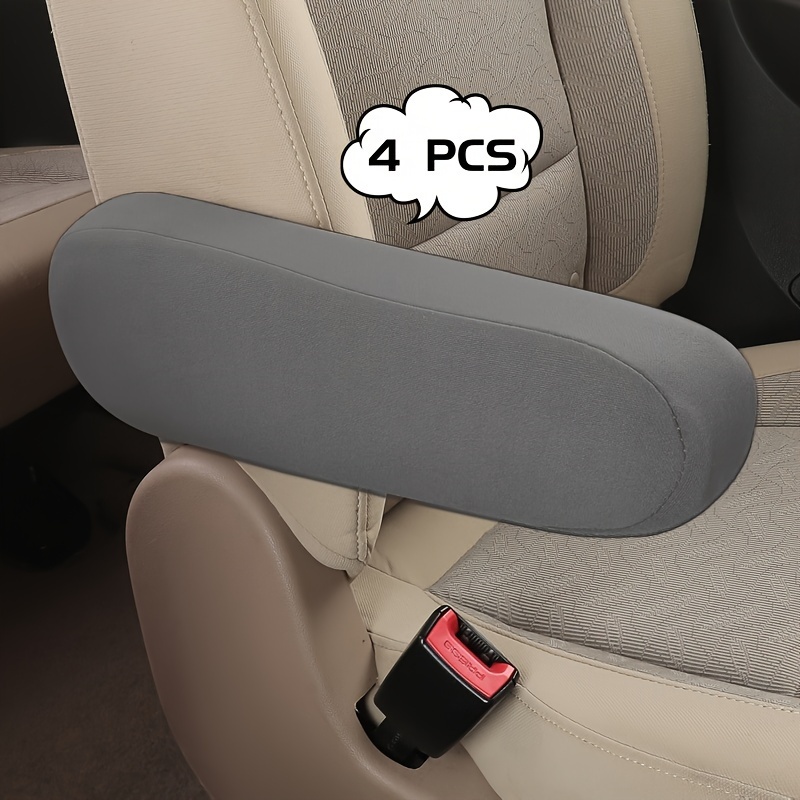 Fundas Para Reposacabezas De Coche - Pack De 4 Unidades Negras, Elásticas Y Lavables, Para Proteger Y Dar Comodidad