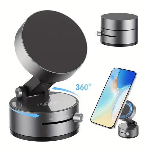 vacuum magnetic suction phone mount magnetic car phone holder for iphone 16 car mount ideal for shower car accessories fit for iphone 16 pro max 15