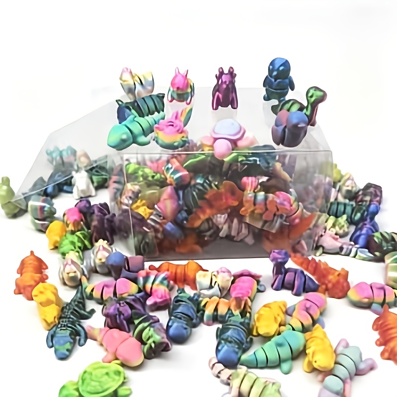 52pcs Random Colors Animal Kingdom Toy Figure Playsets