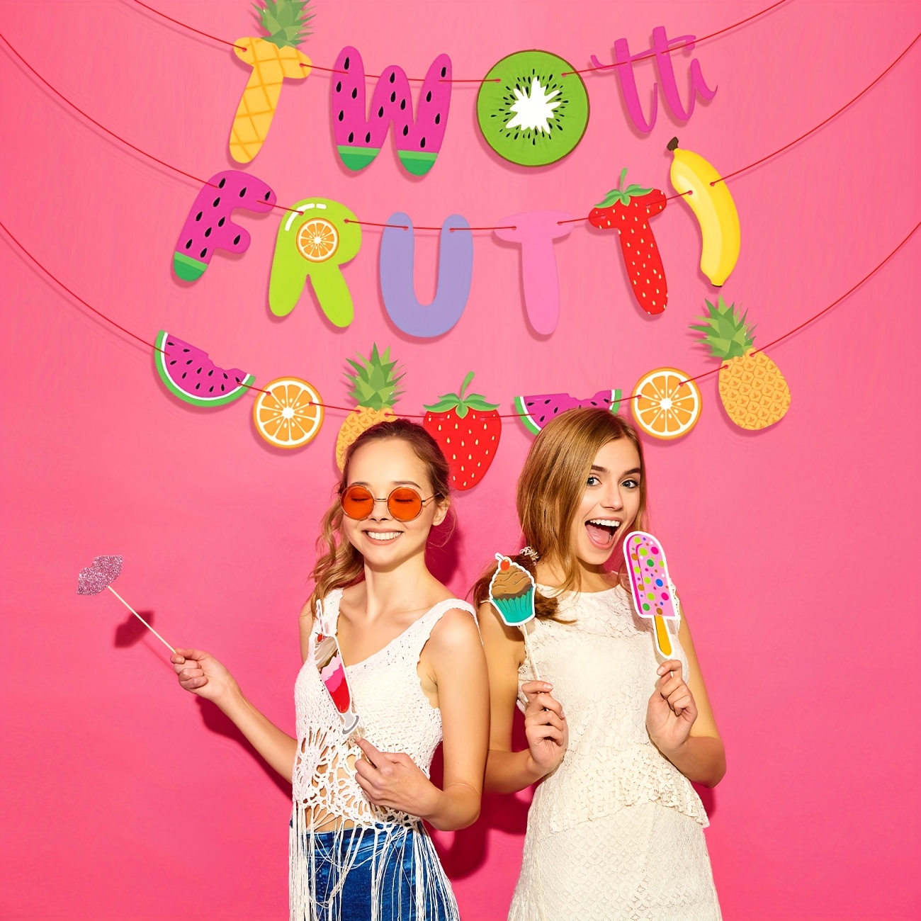twotti fruit themed birthday party banner vibrant - Temu Mauritius
