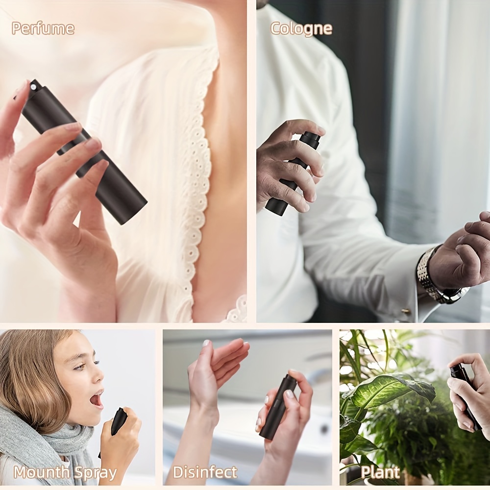 8ml Perfume Dispensing Bottle Rotating and Retractable Portable Spray Sample Sprayer Glass Empty Bottle Delivery Dispensing Perfume Tool Convenient to Carry Out Spray Perfume at Any Time