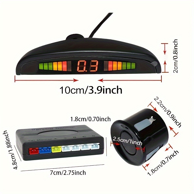 Sensor Aparcamiento Luz Led Coche Detector Automático Coche - Temu