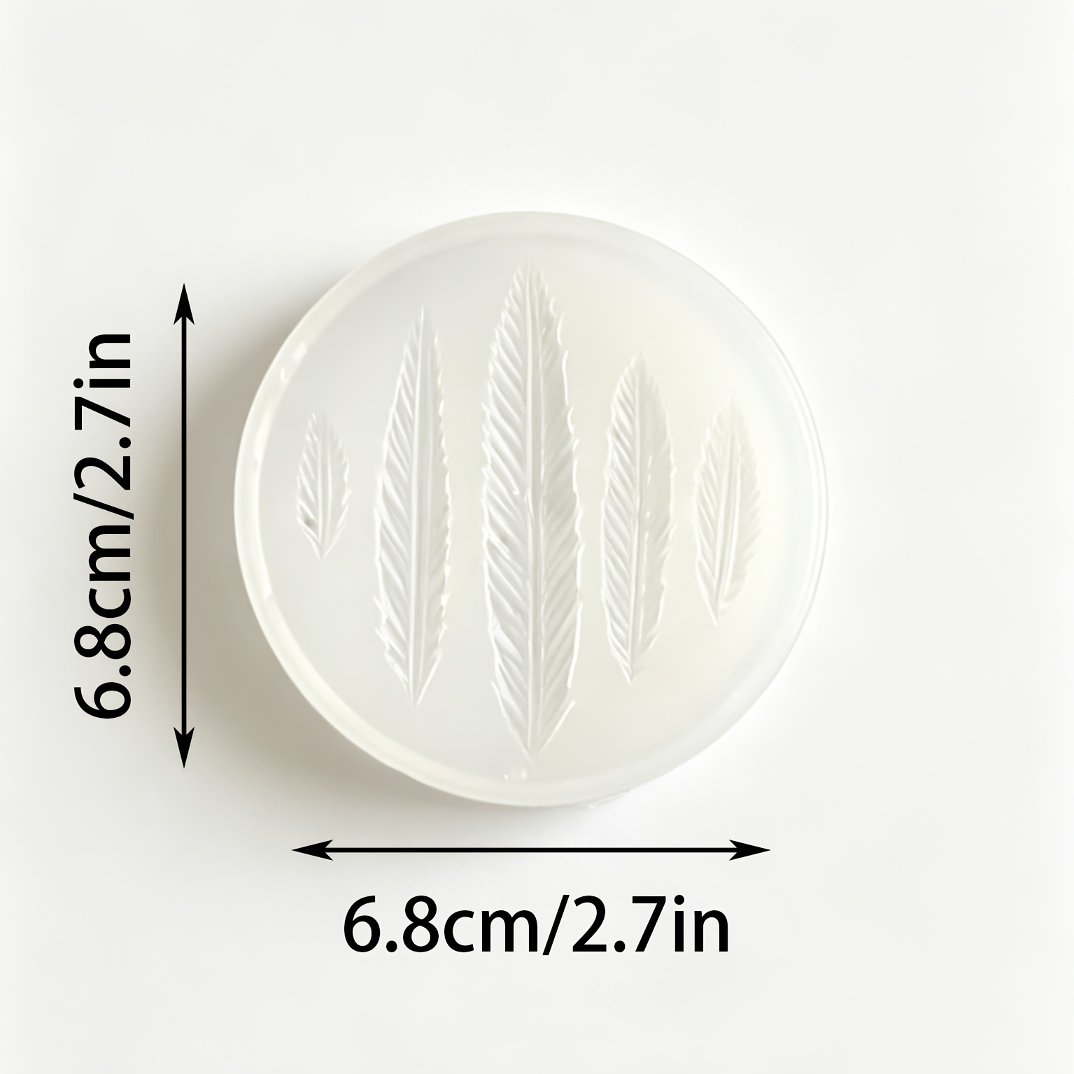 TEMU [resin Silicone] 1pc, Clay Feather Silicone Mold, Silicone Mold, Stone Powder Clay Silicone Feather Decoration Mold