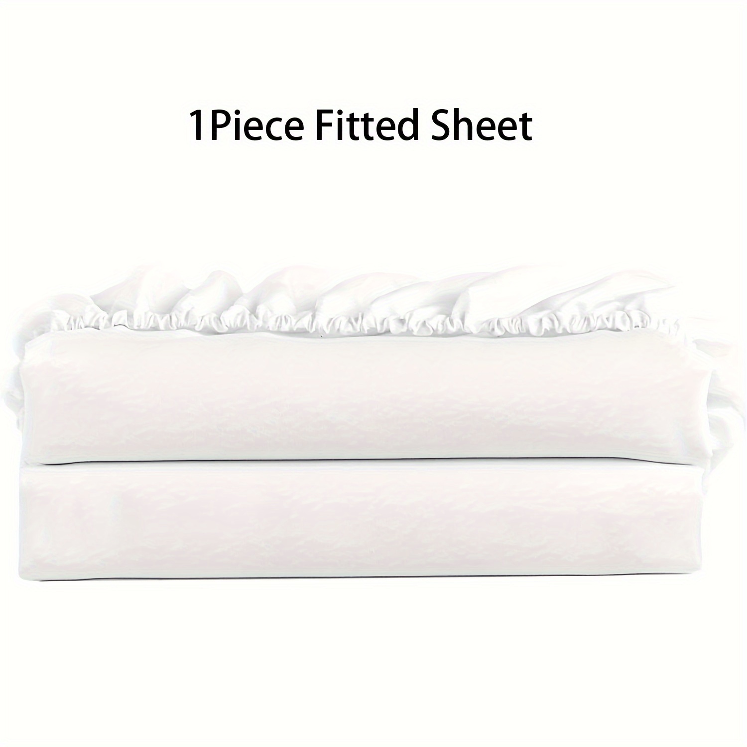 White Fitted Sheet Only 1 Item - Hotel Quality Fitted Sheet Queen - Ultra Soft And Breathable - Brushed Microfiber - Deep Pockets - Cool Fitted Sheet Fits Many Size Beds
