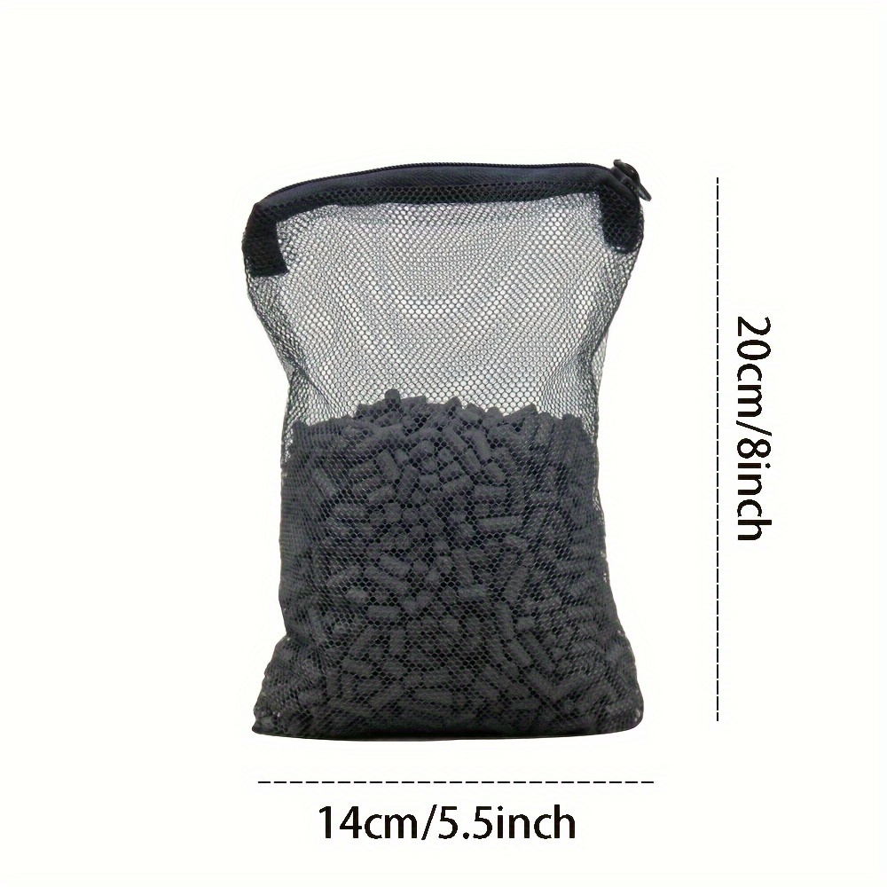 TEMU 1 Packet Of Activated Charcoal Carbon Mesh Media Bags, Aquarium Fish Pond Canister Filter