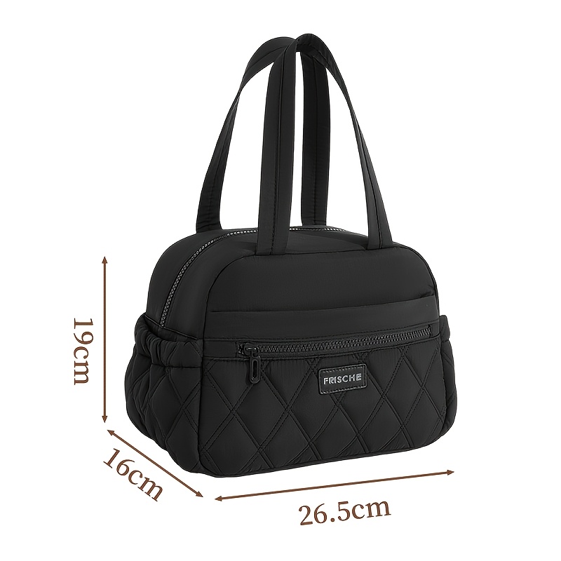 TEMU Sac à déjeuner portable grande capacité 8L pour hommes et femmes, sac à main élégant et facile pour femmes, sac à déjeuner isolé et matelassé,
