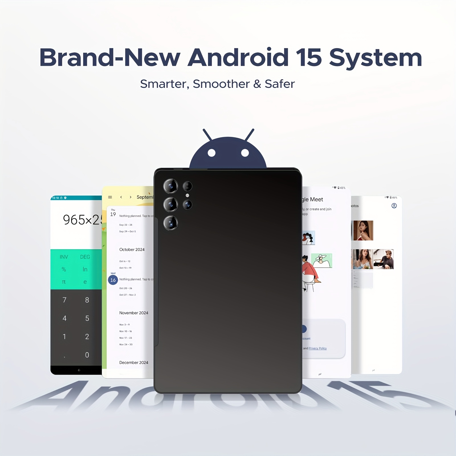 Android 15 Tablet Latest Tablets, 10.1 Inch Tablet 8GB RAM 256GB ROM, 8000mAh Battery 2in 1 Tablet with Keyboard, Case, Stylus Without Electricity., Tablet PC, 5G Wifi, 5MP+16MP Dual Camera, 1280 * 800 FHD IPS Screen, Tablet, Pad