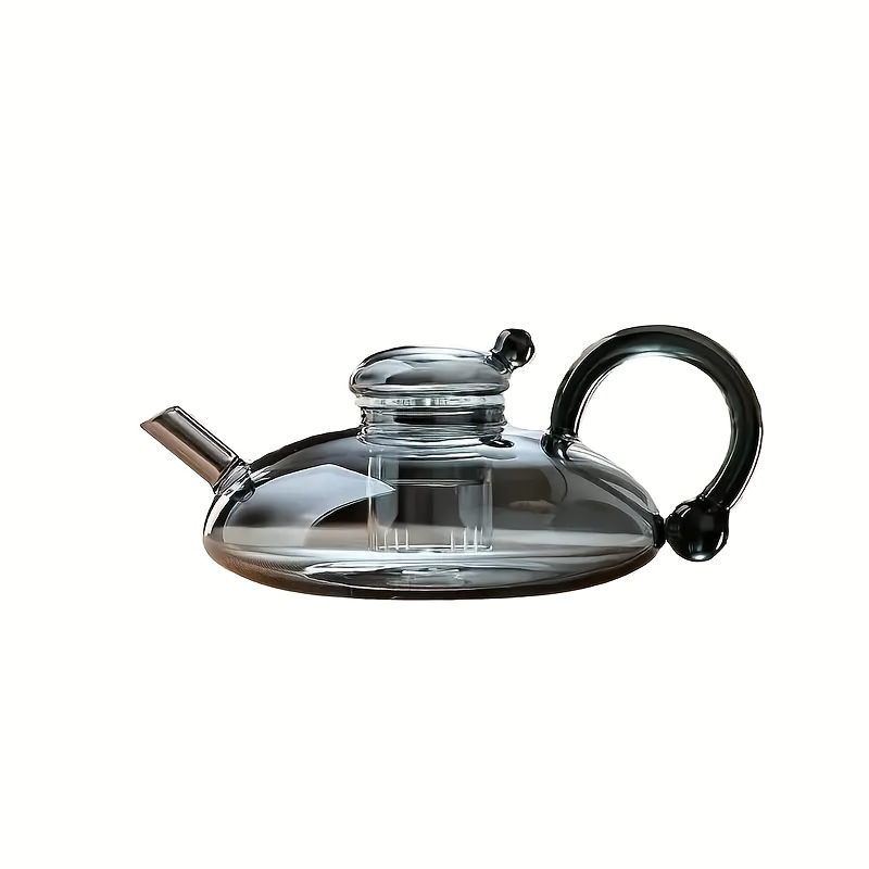 E-shop Elegante Teekanne aus hochwertigem Borosilikatglas, hitzebeständige Kanne für hohe Temperaturen, Tee- und Wassertrennung, sehr gut geeignet zum