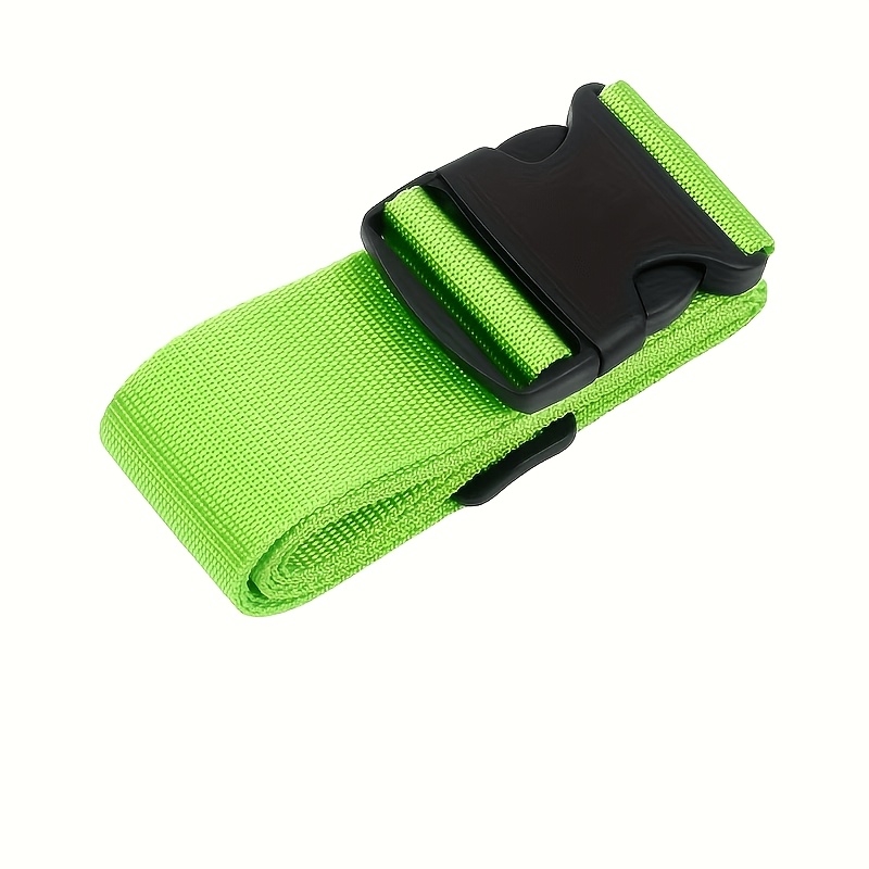 TEMU Personalized Embroidered Name/letter Multi-functional Luggage Strap | Adjustable Length, Minimalist Style, Closure, Suitable For Suitcases