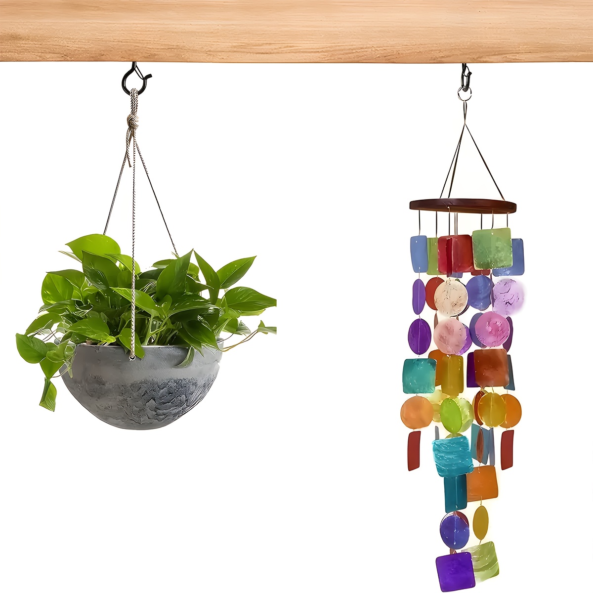 S Hooks, 10-40 Units of Q-Type Hooks That Can Be Easily Released, Perfect for Hanging Outdoor Halloween Light Strings, Plant Flower Baskets, Wind Chimes, And Bird Feeders. Features a Safety Buckle Design, Ideal for Christmas And Halloween Holiday Gi