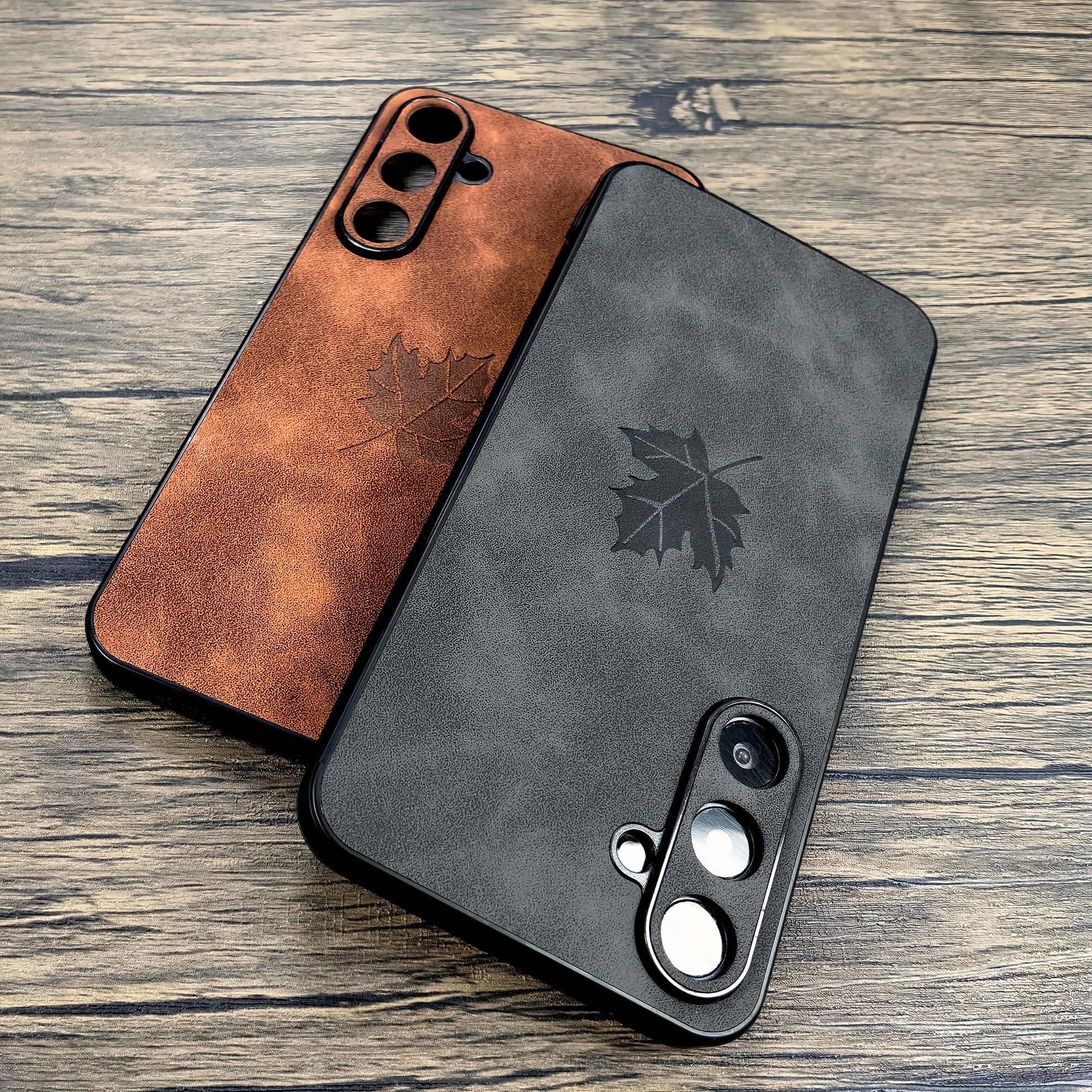 Phone Case - Premium Imitation Faux Leather Protective Case for Samsung Galaxy A55, A54, A53, A52, A56, A36, A35, A16, A15 - Complete Shield Bumper Armor Cover