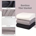 1pc cooling blanket 100 bamboo fiber lightweight breathable throw anti tear geometric pattern machine washable multi purpose blanket for bed contemporary design