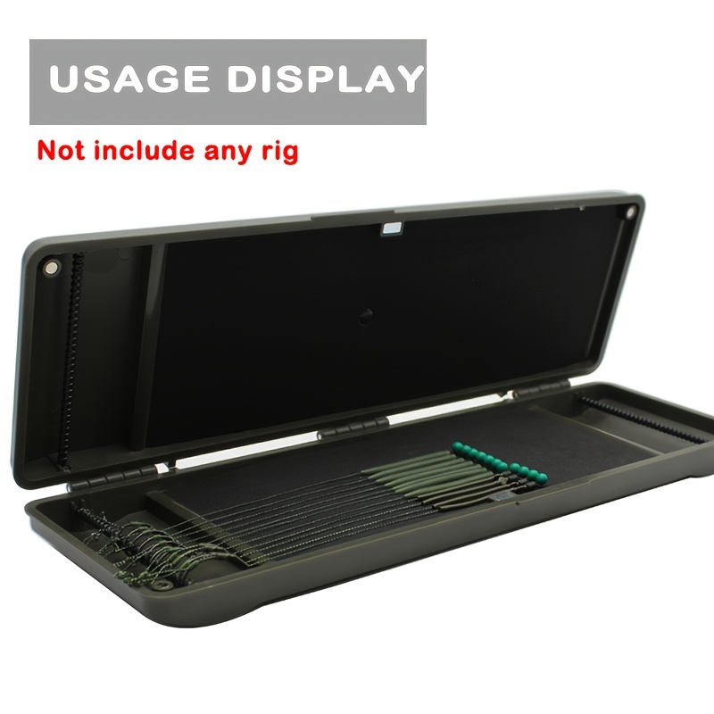 carp fishing rig box Ngt Tackle System 1 x Fishing tackle box 12cm x 10cm x 3.5cm 100 x Boilie stops 2 X 2 meters Rig tubing(Color Optional) 20 x 6mm Fishing beads(Color Optional) 20 x Tail rubbers(Color Optional) 20 x Safety lead clips(Color Optional) 10 x Size 6 Curve shank hooks barbless 10 x Size 8 Curve shank hooks barbless 10 x Size 10 Curve shank hooks barbless 20 x Clear 1.6mm Shrink tubing 20 x Black 1.6mm Shrink tubing 10 x Multi Clips 1pc carp fishing tackle box