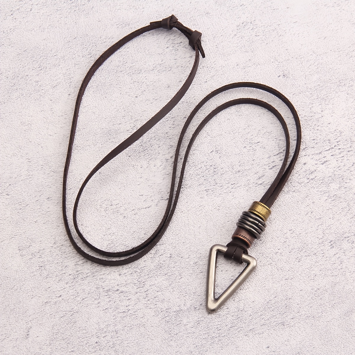 TEMU 1pc Collier Long Ajustable Style Hip-Hop avec Pendentifs & - Alliage de , Accessoire de Danse de Rue & Festival de Musique, Cadeau Idéal pour la