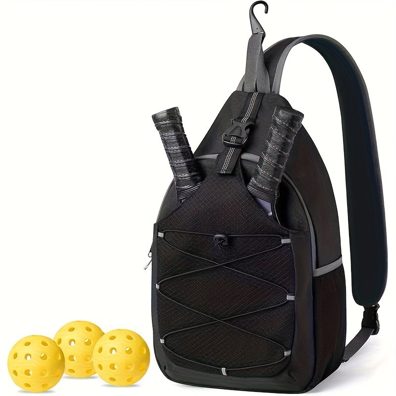 TEMU Pickleball Backpack, Pickleball Bag, Pickleball Pouch, Pickleball Rackets Pouch, Large Capacity, Multifunctional, Adjustable Pickleball Backpack For Men And Women