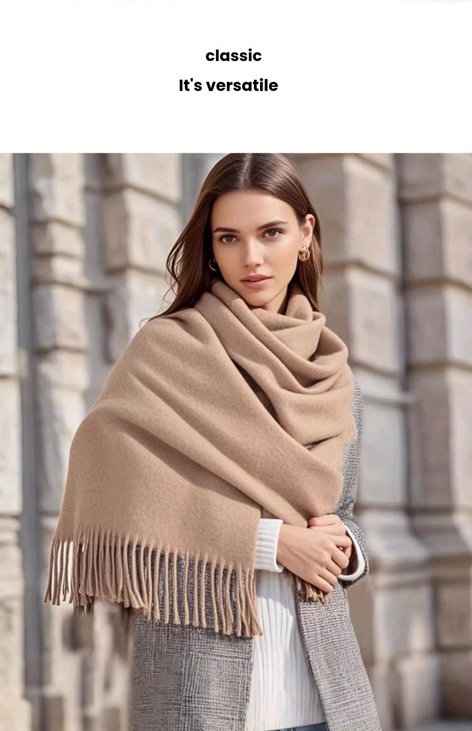78.74inch*27.56inch/74.8inch*12.99inch Wool Scarf, Warm, Thickened And Enlarged, Shawl, Christmas Gift, Birthday Gift