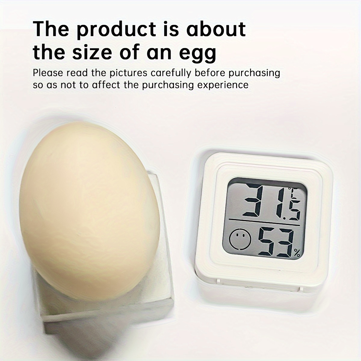 1pc Digital Thermometer Hygrometer for Home, Car, and Laboratory Use - Battery-Powered, 0.01?C/0.RH Accuracy, Compact Design with LCD Display, Ideal for Indoor Temperature and Humidity Measurement, Indoor Thermometer | Modern Thermometer | Durable Plastic Body, Thermometer for Home, Digital Clock For Wall, Digital Wall Clock, Clock Digital, Weather Station, Humidity Meter, Temperature And Humidity Sensor, Temperature Meter, Outdoor Thermometer, Indoor And Outdoor Thermometer, Window