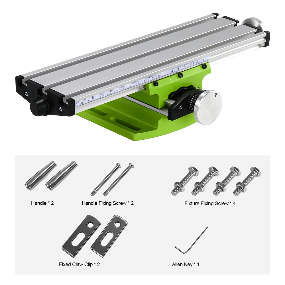 Allsome Bg-6300 Compound Table Working Cross Slide Table Worktable For Milling Drilling Bench Multifunction Adjustable X-y